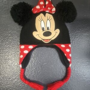 Disney Minnie Mouse Black and Red Kids Hat
